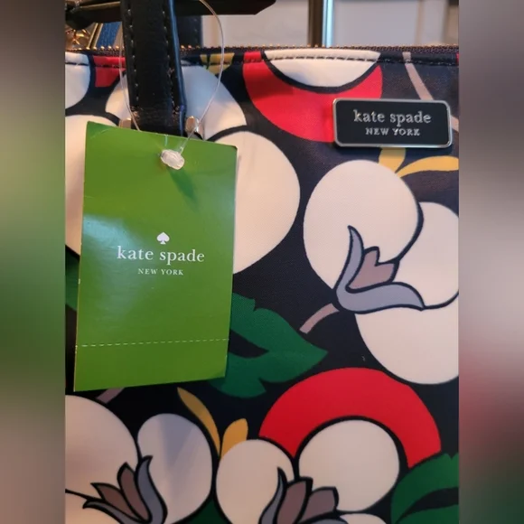 Kate Spade Navy Floral Tote Bag - Picture 10 of 11